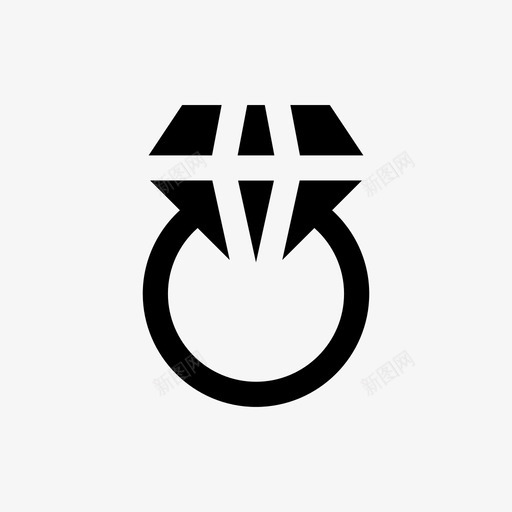 珠宝钻石钻戒svg_新图网 https://ixintu.com 珠宝 钻石 钻戒 订婚 结婚 购物 商业 标志