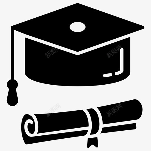 教育学术成就文凭svg_新图网 https://ixintu.com 教育 学术成就 文凭 毕业 学习 一套 彩色 轮廓 字形 矢量 矢量图