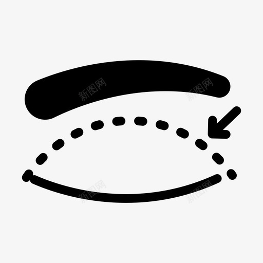 眼睛眼睑面部svg_新图网 https://ixintu.com 眼睛 眼睑 面部 手术 整形外科 整形术 线条 轮廓