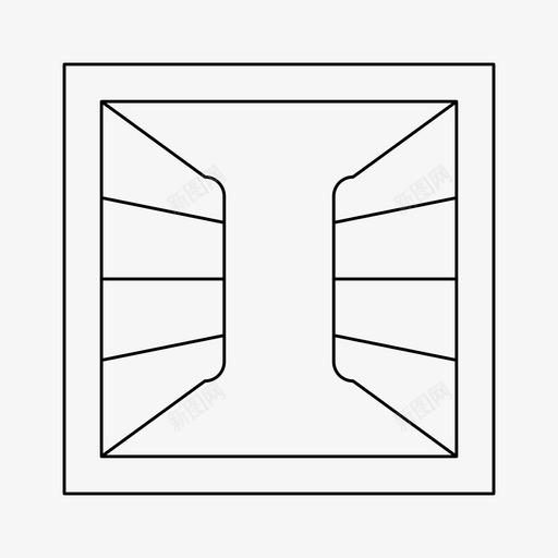 窗装饰玻璃svg_新图网 https://ixintu.com 装饰 玻璃 室内 开窗 细线