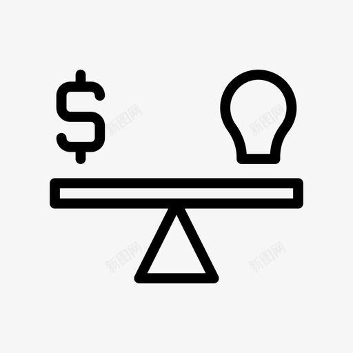 度量美元金融svg_新图网 https://ixintu.com 度量 美元 金融 创意 营销 跷跷板 商业 计划 划线 图示