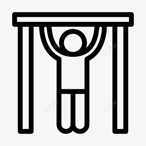 引体向上活动锻炼svg_新图网 https://ixintu.com 引体 向上 活动 锻炼 健身 健身房