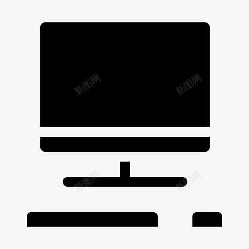 计算机显示器办公室svg_新图网 https://ixintu.com 办公室 计算机 显示器 屏幕 技术 元素
