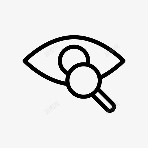眼睛检查眼镜svg_新图网 https://ixintu.com 眼睛 眼科 检查 眼镜 搜索 健康 线雕文