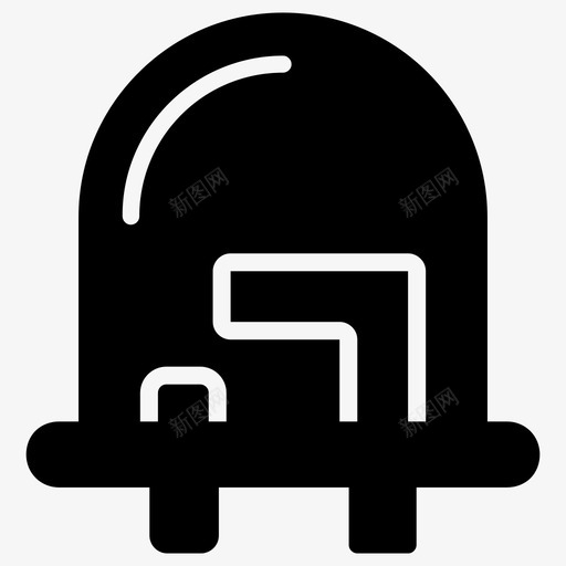 二极管发光二极管半导体svg_新图网 https://ixintu.com 二极管 发光二极管 半导体 信号 电气 接口 技术 对象 图形 图标 集合