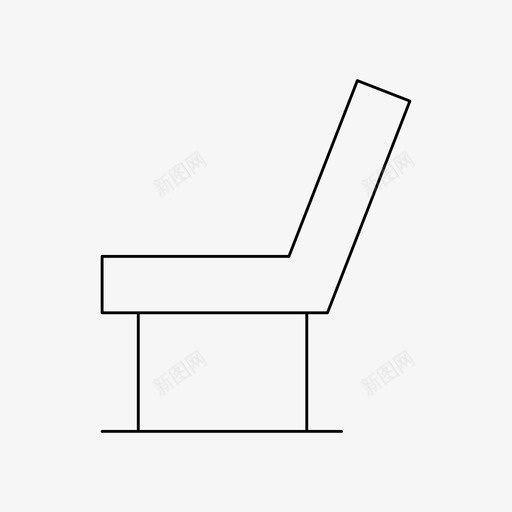 椅子装饰家具svg_新图网 https://ixintu.com 椅子 装饰 家具 座椅 坐姿 基本 图标 细线 线条