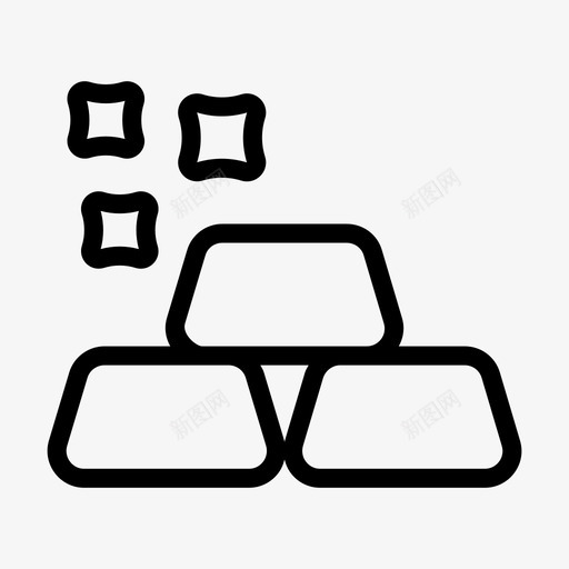 金条金币黄金储备svg_新图网 https://ixintu.com 金条 黄金 金币 储备 财富 银行 理财 图标 收藏