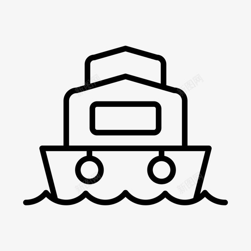 邮轮海上轮船svg_新图网 https://ixintu.com 轮船 旅行 邮轮 海上 航线