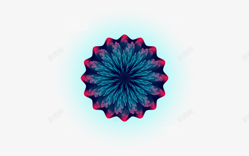 Space Flowers Enjoy视觉酷png免抠素材_新图网 https://ixintu.com 视觉