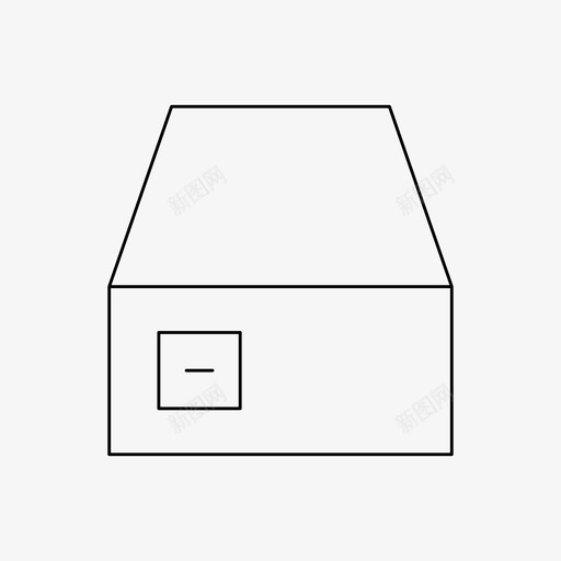 箱子板条箱交付svg_新图网 https://ixintu.com 箱子 板条 交付 运输 储存 基本 图标 细线