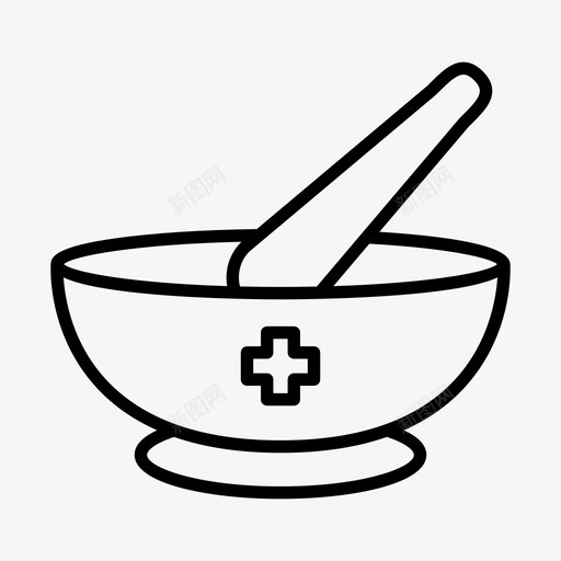 砂浆草药医药svg_新图网 https://ixintu.com 药品 砂浆 草药 医药 药房
