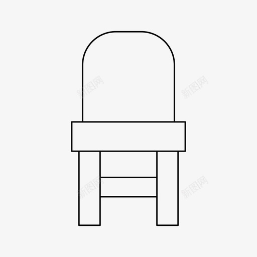 椅子装饰家具svg_新图网 https://ixintu.com 椅子 装饰 家具 座椅 坐姿 基本 图标 细线 线条