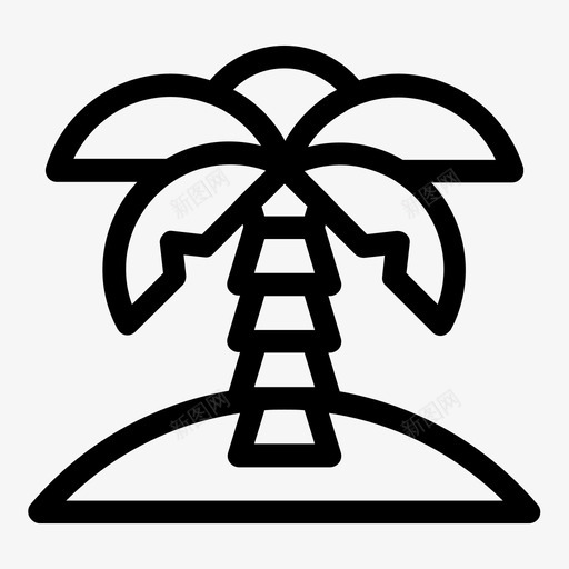 岛屿自然棕榈树svg_新图网 https://ixintu.com 岛屿 自然 棕榈树 夏季 热带