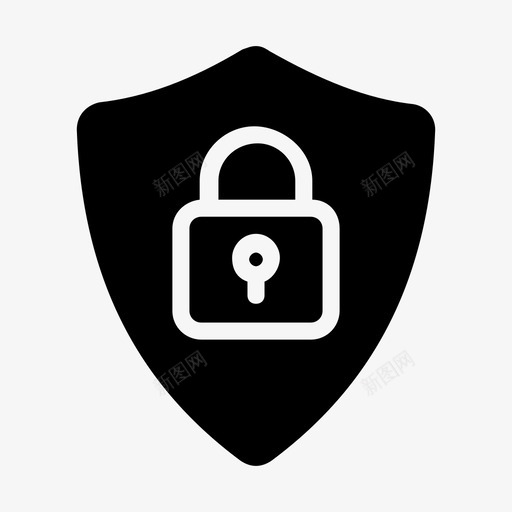 安全防护盾安全盾svg_新图网 https://ixintu.com 安全 安全防护 访问 盾锁 银行 金融 图标 收集