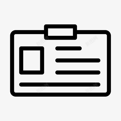 id徽章卡片个人资料svg_新图网 https://ixintu.com 徽章 卡片 个人资料 访问 场景 线条 符号