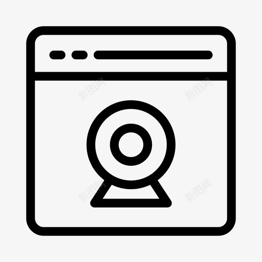 网络摄像头浏览器互联网svg_新图网 https://ixintu.com 多媒体 网络 摄像头 浏览器 互联网 在线 线条 符号