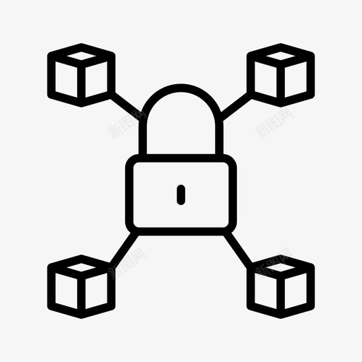 锁连接专用svg_新图网 https://ixintu.com 连接 专用 保护 共享 大数 数据线