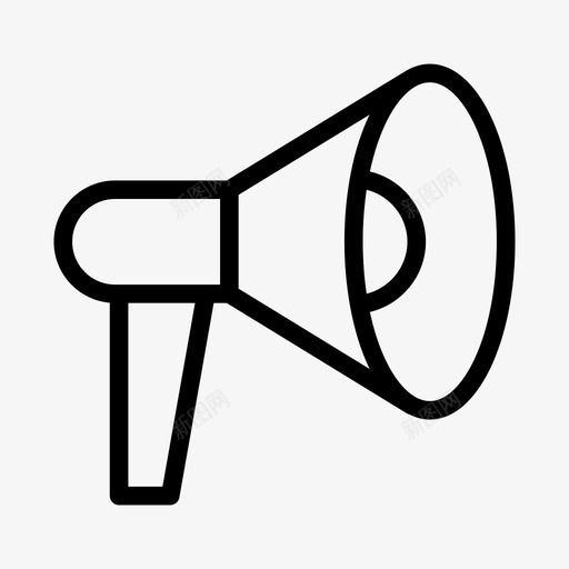 音箱广告扩音器svg_新图网 https://ixintu.com 广告 扩音器 音箱 工商管理 线路 字形