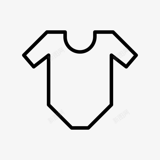 套装儿童布料svg_新图网 https://ixintu.com 儿童 套装 布料 连身 衣服 婴儿 系列 标志 标志符 符号