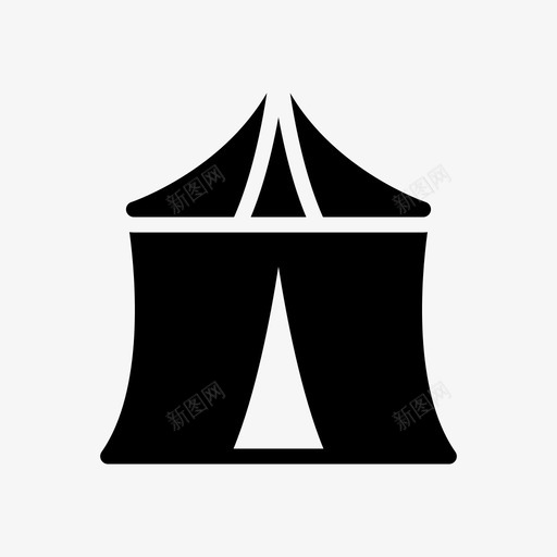 帐篷营地狂欢节svg_新图网 https://ixintu.com 狂欢节 帐篷 营地 马戏团 节日 线条 雕文