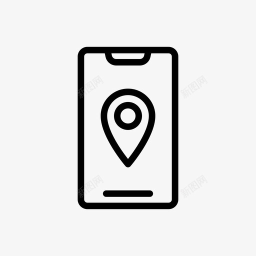 手机识别码全球定位系统位置svg_新图网 https://ixintu.com 手机 识别 全球定位 系统 位置 地图 电话 联网 字形