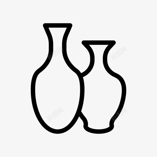 花瓶古董陶瓷svg_新图网 https://ixintu.com 花瓶 古董 陶瓷 文化 陶器 陶艺 纹样