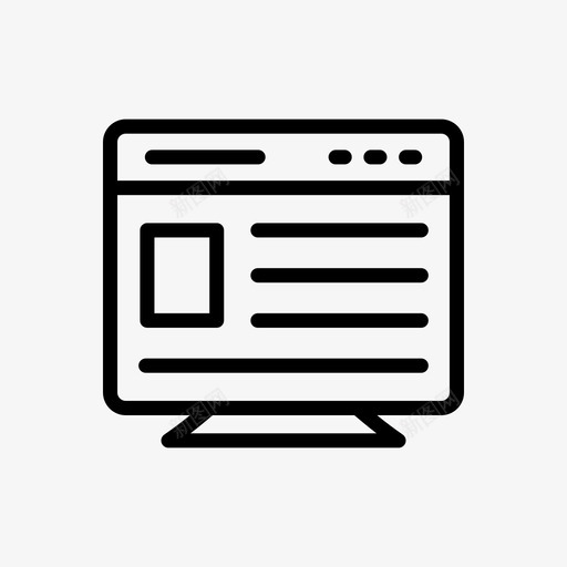 屏幕浏览器互联网svg_新图网 https://ixintu.com 网页 屏幕 浏览器 互联网 在线 托管 字形