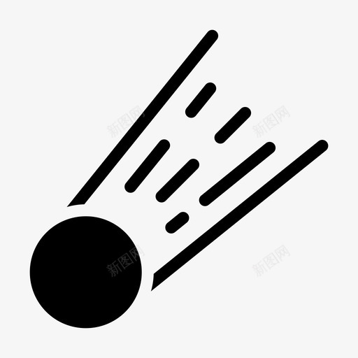 彗星天文学陨石svg_新图网 https://ixintu.com 太空 彗星 天文学 陨石 科学 符号