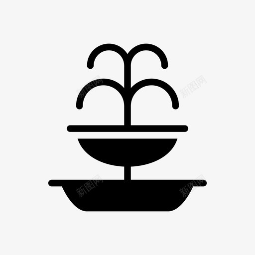 喷泉城市装饰svg_新图网 https://ixintu.com 城市 喷泉 装饰 排水 排水口 口水 线雕文