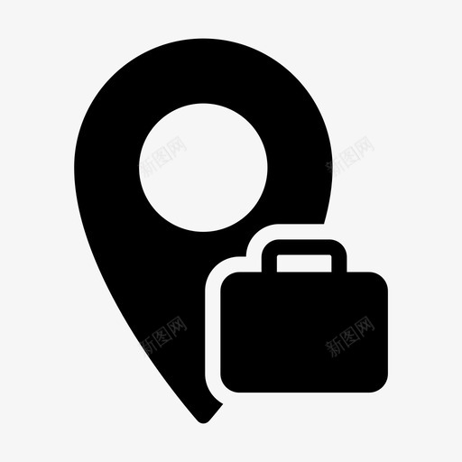 公文包别针工作位置svg_新图网 https://ixintu.com 别针 公文包 工作 位置 地图 共线 雕文