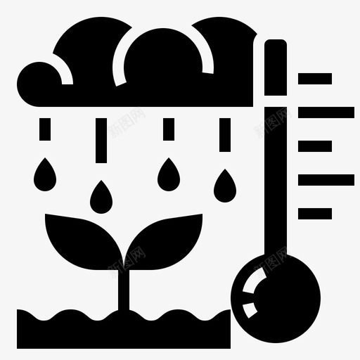 气候雨季季节svg_新图网 https://ixintu.com 气候 雨季 季节 温度 天气 农业 字形