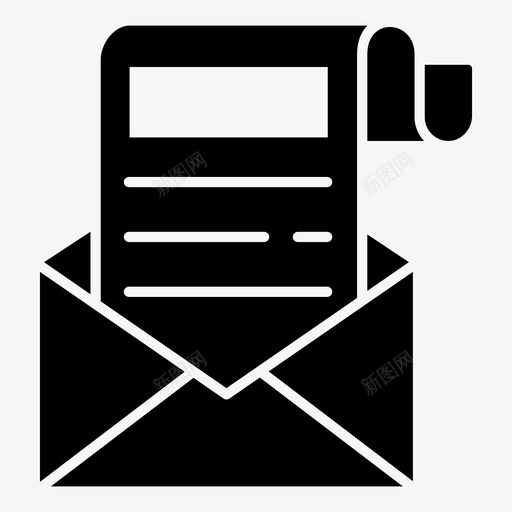 新闻稿电子邮件信封svg_新图网 https://ixintu.com 新闻稿 电子邮件 信封 一套 彩色 轮廓 字形 矢量 矢量图 图标