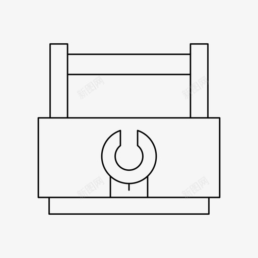 工具箱建立建设svg_新图网 https://ixintu.com 工具箱 建立 建设 修复 维修 基本 图标 细线