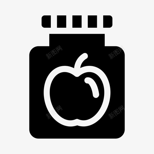 婴儿食品苹果罐子svg_新图网 https://ixintu.com 婴儿 食品 苹果 罐子 填充