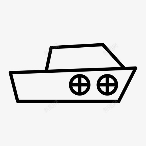 快艇海上轮船svg_新图网 https://ixintu.com 轮船 快艇 海上 运输