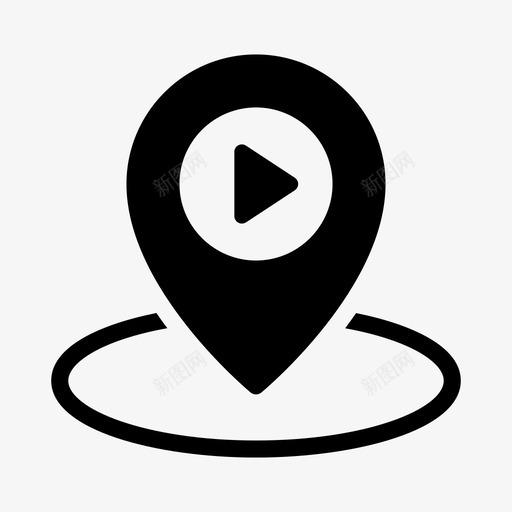 位置电影院地图svg_新图网 https://ixintu.com 位置 电影院 地图 标记 指针 多媒体 线条 符号