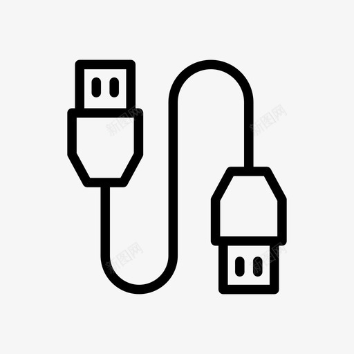 数据电缆连接器硬件svg_新图网 https://ixintu.com 数据 电缆 硬件 连接器 电线 计算机 符号