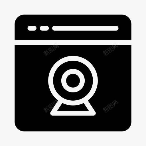 网络摄像头浏览器互联网svg_新图网 https://ixintu.com 多媒体 网络 摄像头 浏览器 互联网 在线 线条 符号