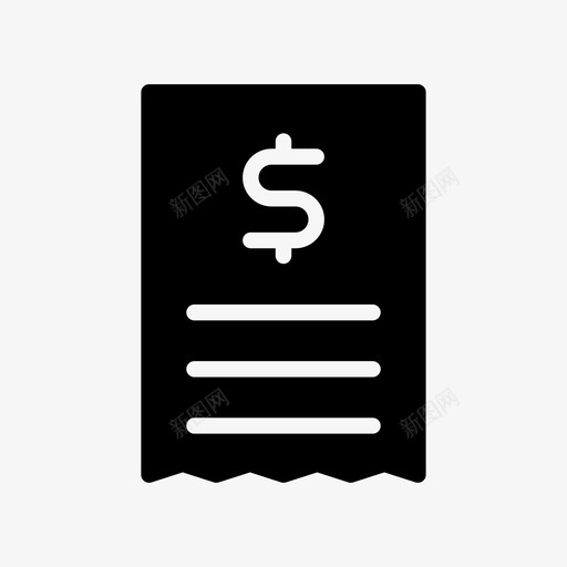 收据账单单据svg_新图网 https://ixintu.com 收据 账单 单据 发票 工作 作表 图示