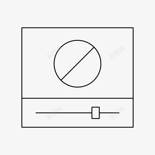 视频阻止禁止媒体svg_新图网 https://ixintu.com 视频 阻止 禁止 媒体播放 基本 图标 细线