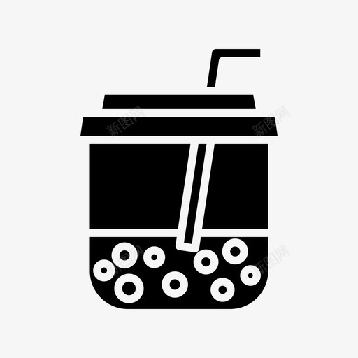 泡茶饮料杯子svg_新图网 https://ixintu.com 泡茶 茶饮料 杯子 饮料 奶茶 茶杯 固体