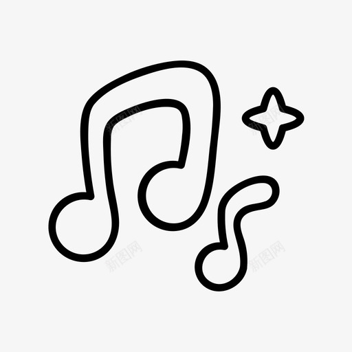 音乐舞蹈音符svg_新图网 https://ixintu.com 音乐舞蹈 舞蹈 音符 明星 流行 风格