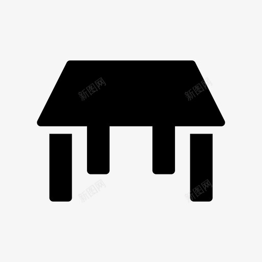 桌子办公桌家具svg_新图网 https://ixintu.com 桌子 办公桌 家具 室内 办公室 商业 规划 划线 字形