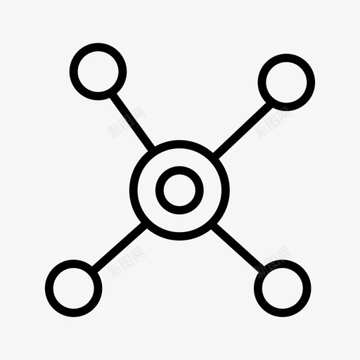 社交链接连接网络svg_新图网 https://ixintu.com 社交 链接 连接 网络 共享 大数 数据线