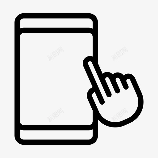 轻触单击移动svg_新图网 https://ixintu.com 轻触 单击 移动电话 按触 触摸 隐私 政策