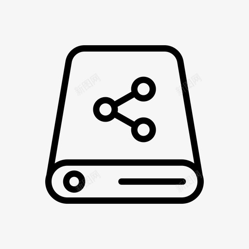 硬盘驱动器连接网络svg_新图网 https://ixintu.com 硬盘 驱动器 网络 连接 共享 存储 托管 图示