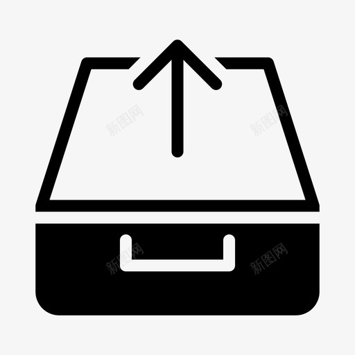上传文件柜关闭svg_新图网 https://ixintu.com 上传 文件柜 关闭 抽屉 收件箱 内部 线条 图示