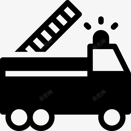 消防车急救车灭火器svg_新图网 https://ixintu.com 消防员 消防车 急救车 灭火器 火焰