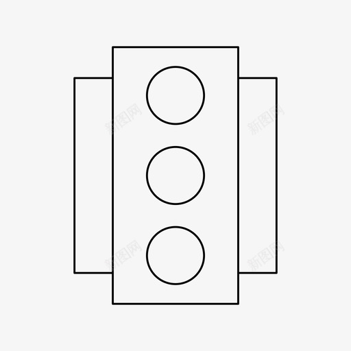 红绿灯导航道路svg_新图网 https://ixintu.com 红绿灯 信号灯 导航 道路 基本 图标 细线