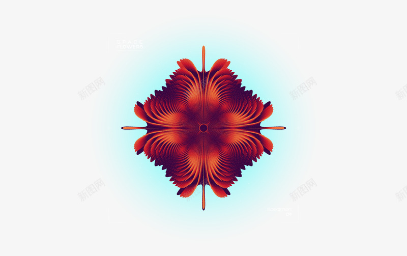 Space Flowers Enjoy视觉酷png免抠素材_新图网 https://ixintu.com 视觉